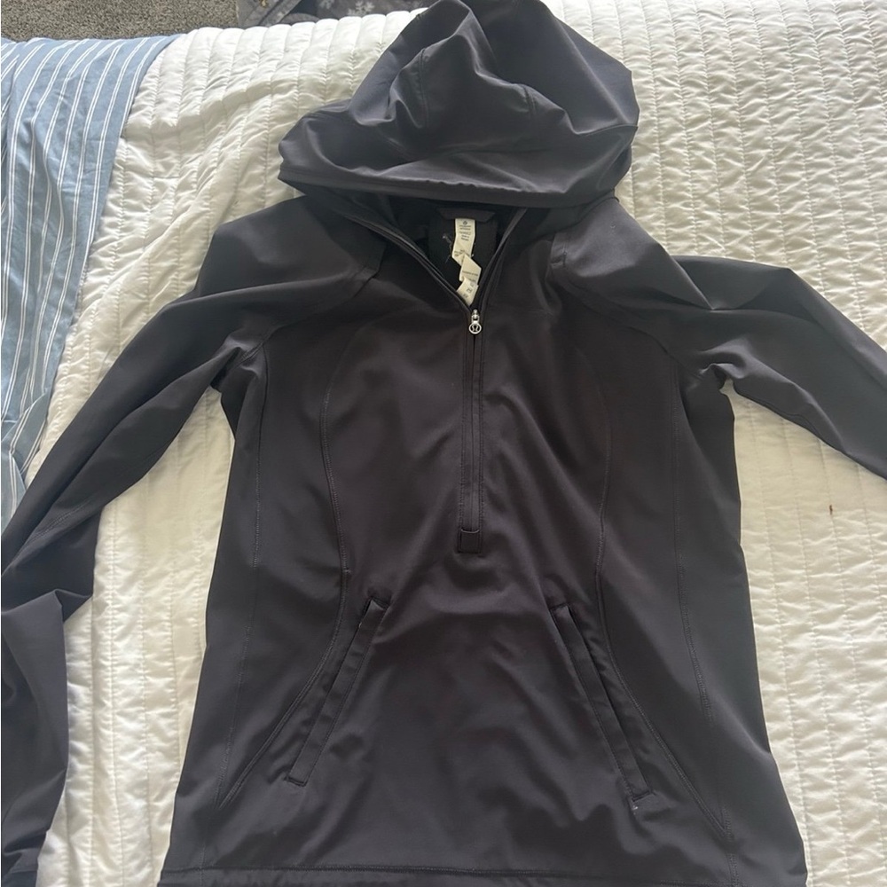 Lululemon Athletica Charcoal Hooded Jacket/Wind Breaker